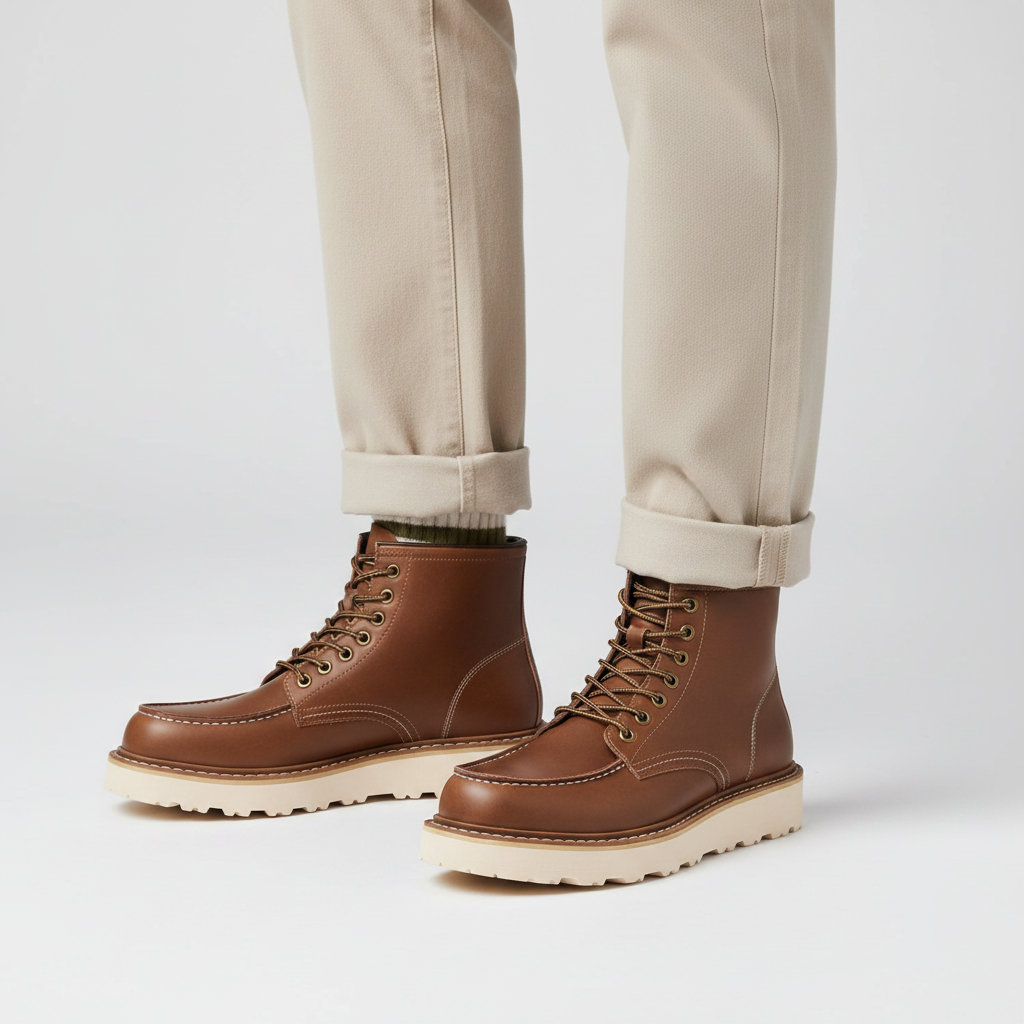 Men's Lace-Up Ankle Boots | Comfortable Short Boots