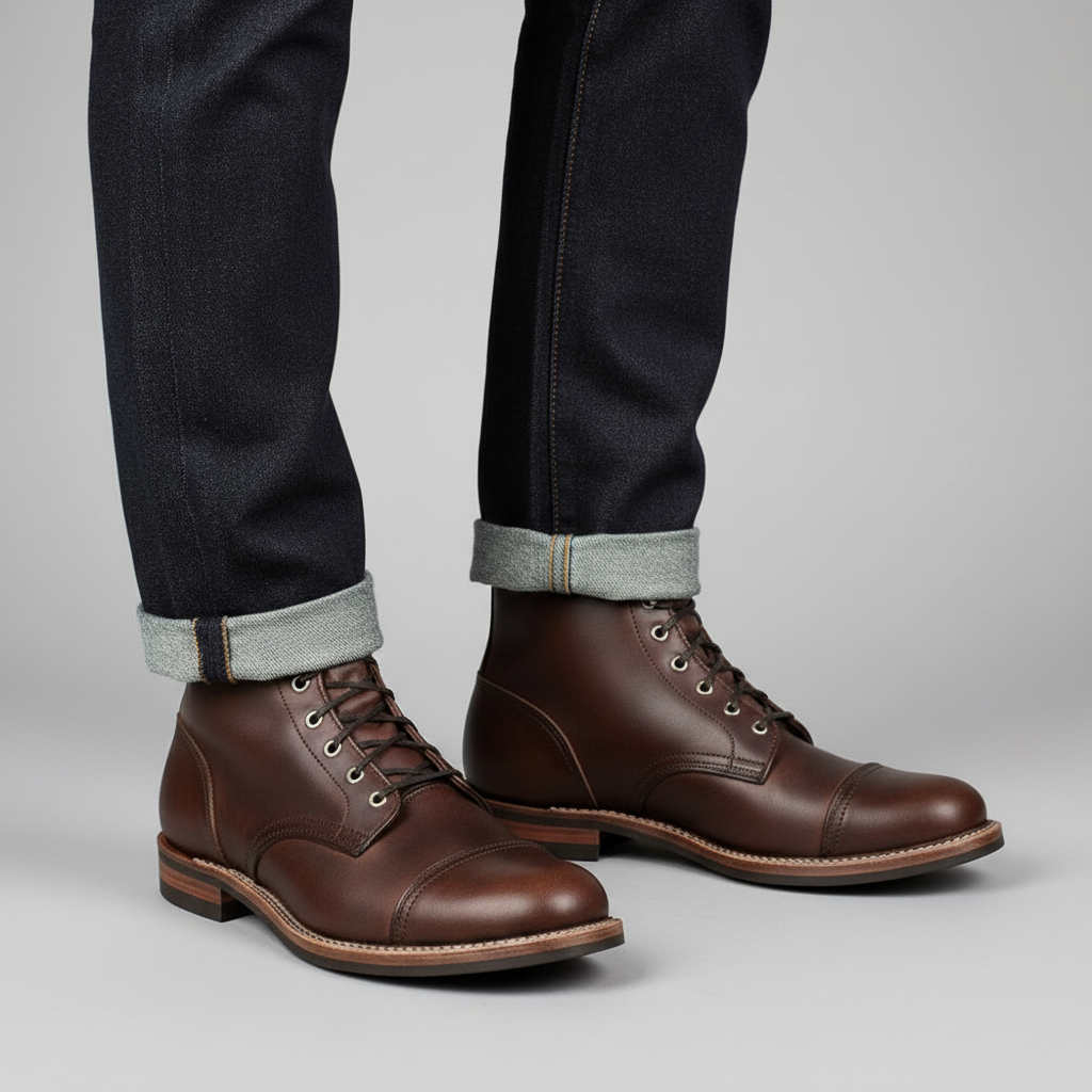 Men's Classic Ankle Boots | Durable Lace-Up Work Footwear