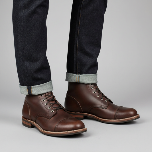 Men's Classic Ankle Boots | Durable Lace-Up Work Footwear