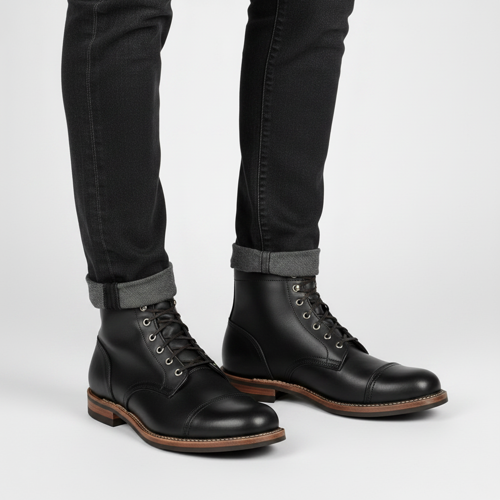 Men's Classic Ankle Boots | Durable Lace-Up Work Footwear