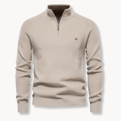 Men's Half-Zip Sweater | Slim Fit Knitted Jumper 2