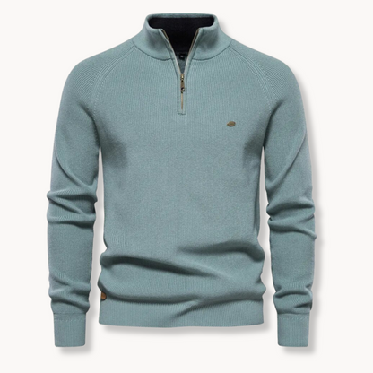 Men's Half-Zip Sweater | Slim Fit Knitted Jumper 3