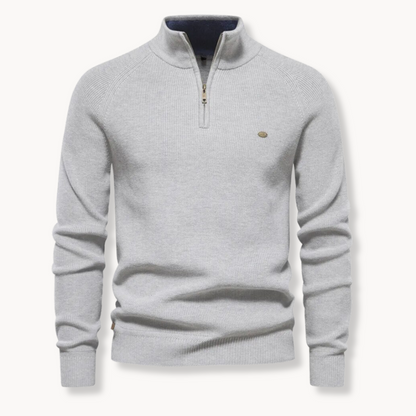 Men's Half-Zip Sweater | Slim Fit Knitted Jumper 4