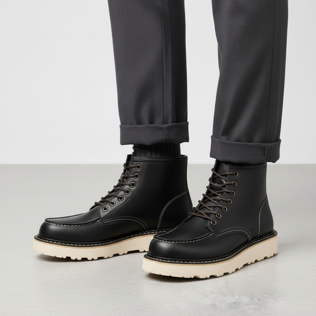 Men's Lace-Up Ankle Boots | Comfortable Short Boots