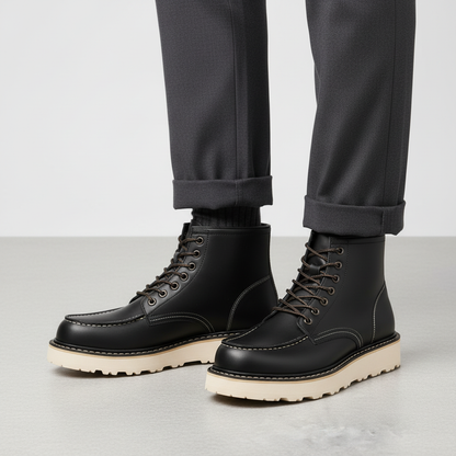 Men's Lace-Up Ankle Boots | Comfortable Short Boots