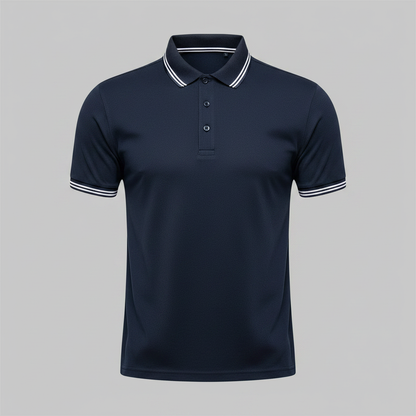 Men's Slim Fit Polo Shirt | Casual Short Sleeve Top