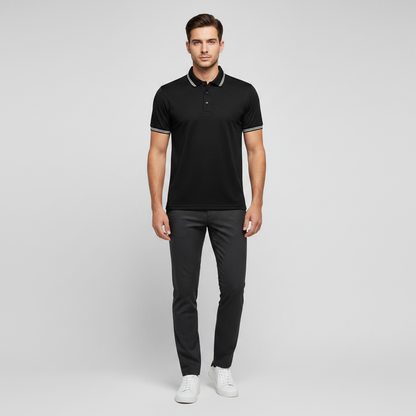 Men's Slim Fit Polo Shirt | Casual Short Sleeve Top