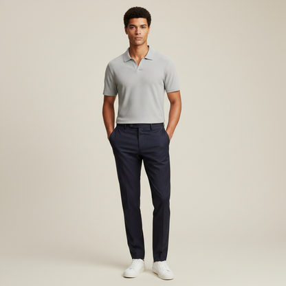 Men's Waffle Polo Shirt | Casual Summer Polo Shirts