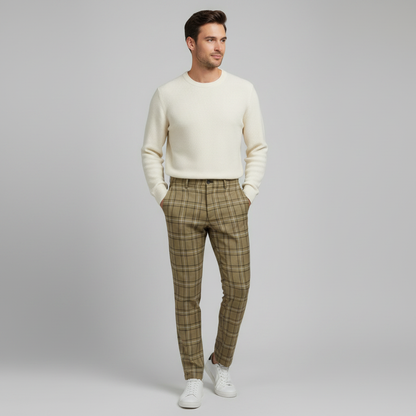 Sasha Checked Chino Pants | Men's Pants