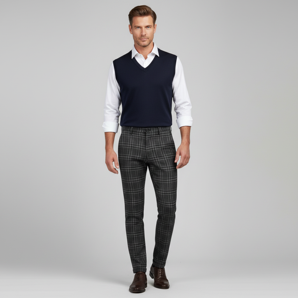 Sasha Checked Chino Pants | Men's Pants