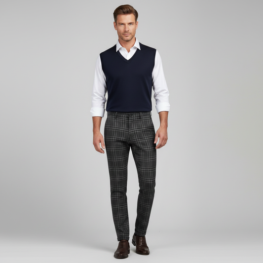 Sasha Checked Chino Pants | Men's Pants
